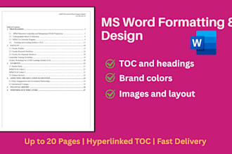 type, edit, design, format microsoft word document