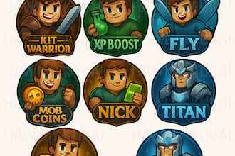 make u some minecraft shop icons for ur ranks