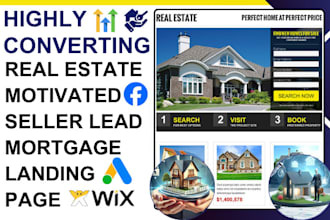 real estate motivated seller leads mortgage landing page real estate website