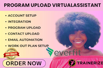 setup upload and transfer your program to trainerize, everfit fitness coaching