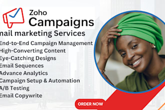 create a responsive zoho site, zoho campaign, zoho automation
