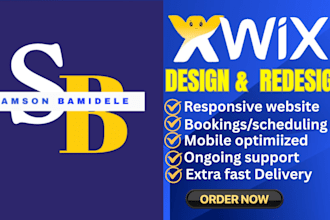 build, revamp wix website, wix website  redesign, wix studio, wix landing page