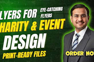 design eyecatching charity, donation, event flyers