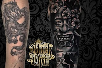 create custom tattoo design, tattoo sleeve