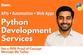 be your python developer, python coding, python script and python tutor