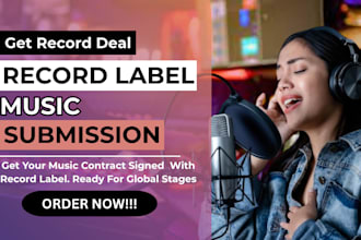 do record label submission for top niche track to get record contract