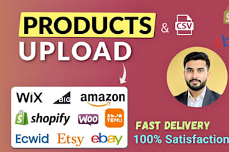 scrape products, create csv file and import in temu, shopify