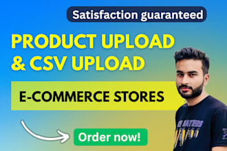 create edit csv file import , upload products to bigcommerce, wix, ebay, shopify