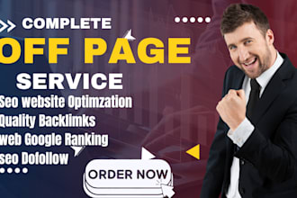 do monthly off page SEO service using authority white hat dofollow backlink