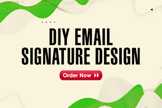 professional business style DIY email signature image for branding