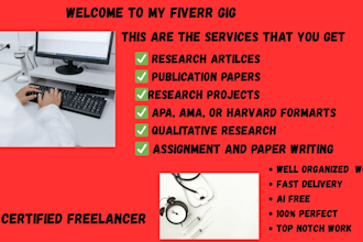 provide expert research articles and publish research projects
