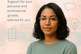 be your confidence coach through voice notes or messages