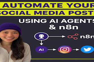 ai social scheduler ai agent based automation n8n workflows for content posting