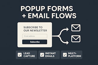 set popup form connect klaviyo and shopify wix site design mailchimp newsletter