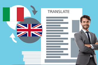 translate english to italian and italian to english