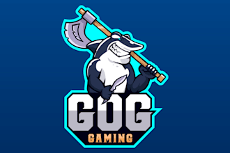do gaming mascot logo, twitch, esports, cartoon character design