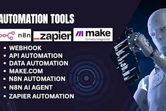 automate workflows using make com zapier and n8n io  expert tools