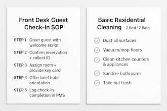 create professional sops and workflow checklists for your business