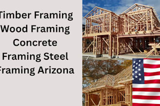 deliver timber, wood, concrete, and steel framing plans for arizona permit appro