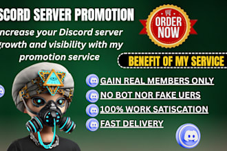 organic discord promotion, discord server promotion, discord advertising growth
