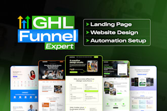 be your gohighlevel funnel expert ghl landing page and website design automation