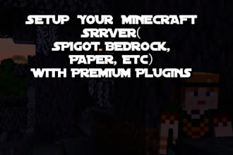 setup your minecraft server, spigot, bedrock, paper with premium plugins