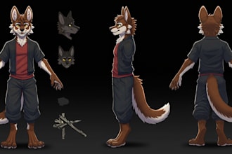 do custom vrchat avatar, vtuber avatar,  vrc characte furry beast nsfw vseeface