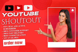 promote USA youtube video channel shoutout to 8m grow organic views subscribers