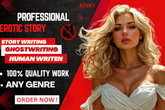 write custom romantic erotic story, any fanfic, fantasy, kink, erotica script