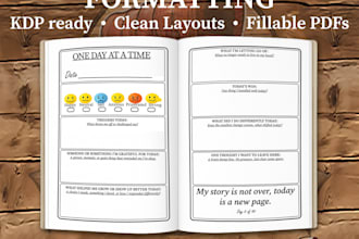 format your guided journal or workbook for print or digital use