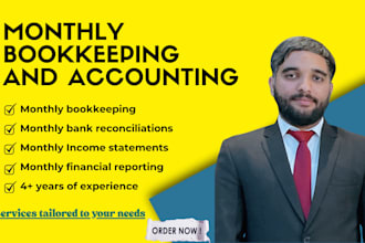 prepare monthly general ledger, trial balance and financial statements