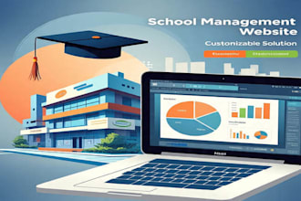 create school management website with advanced features