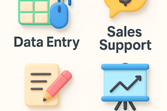 virtual assist for data management and sales support