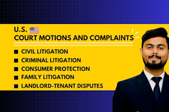 us draft court motions, complaints, and petitions