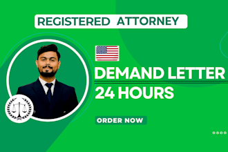 draft a professional demand letter for your legal dispute in 24 hours