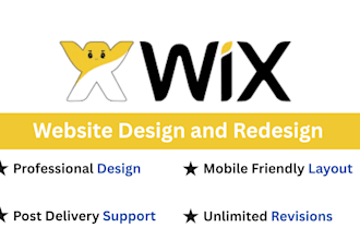 design wix website, redesign wix website, wix landing page