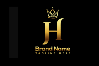 design a custom business crown logo that stands out