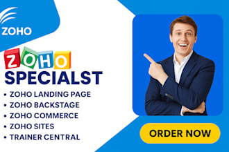design websites with zoho sites