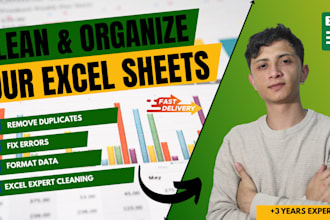 clean, organize and fix your messy excel spreadsheet