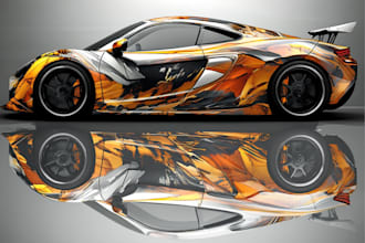 design vehicle wrap design, car wrap design, van wrap design