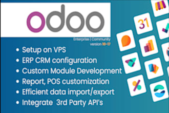 customize and deploy odoo erp, responsive odoo website, develop odoo module