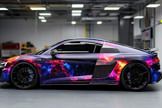 modern racing car wrap, livery car wrap, rally car wrap