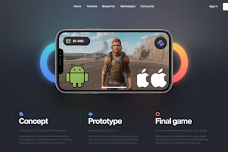 create a premium mobile game with unreal engine 5 blueprint scripting