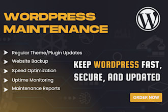 maintain and support your wordpress website with ongoing updates and fixes