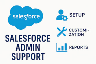 be your reliable salesforce admin for setup, customization, and reports