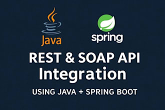 java spring boot API integration with rest or soap