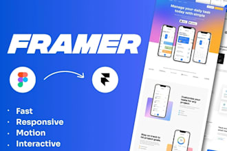 create modern framer website design, framer landing page, framer developer
