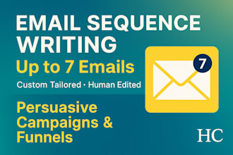 write a welcome email or full autoresponder series for you