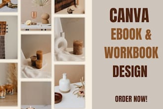 do canva ebook design kdp workbook booklet PDF lead magnet etsy journal planner