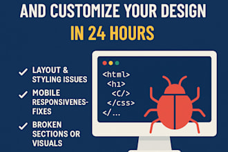 fix your website bugs in 24 hour delivery